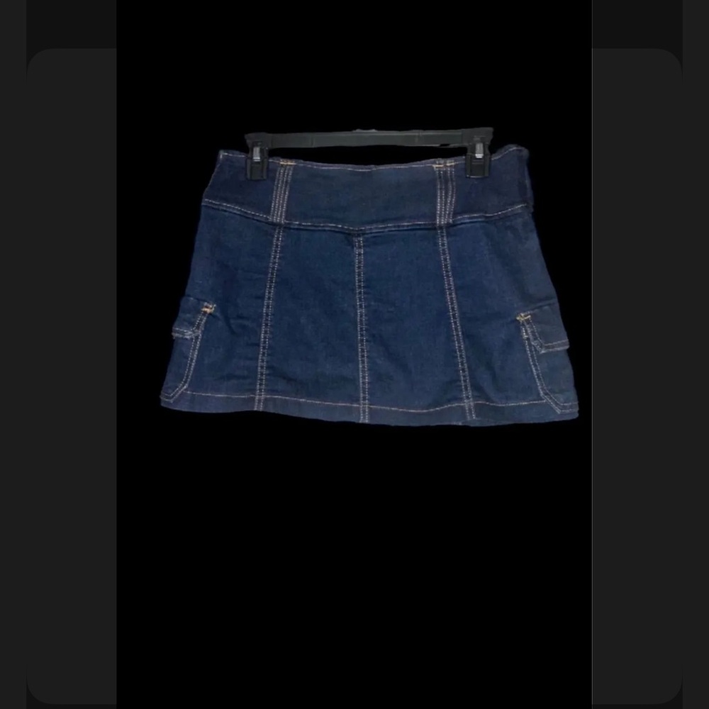 Denim Cargo Skort w/ pockets